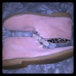 Aldo pink suade boots